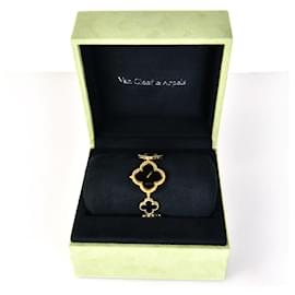 Van Cleef & Arpels Orologio in Oro Onyx Alhambra Nero