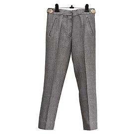 Louis Vuitton Wool Silk Check Trousers Multiple colors