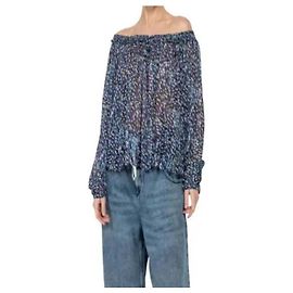 Isabel Marant Off-Shoulder-Oberteil Blau