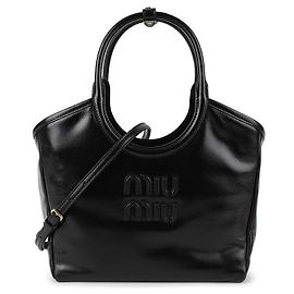 Miu Miu Bolsa de couro Preto