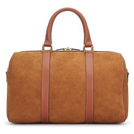 Céline Sac Boston en cuir de veau suédé Orange