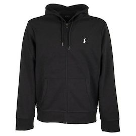 Ralph Lauren Sweat à capuche zippé avec broderie du logo Pony Noir
