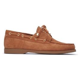 Céline Sapatos de barco em couro de bezerro camurça Multicor
