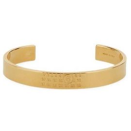 Maison Martin Margiela Pulseira de punho gravada com número Laranja