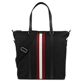 Bally Nylon Tote Bag Black