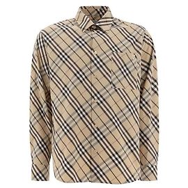 Burberry Camisa de algodón a cuadros de corte relajado Multicolor