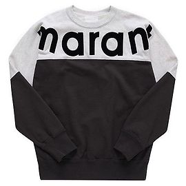 Isabel Marant Sweatshirt mit Rundhalsausschnitt Schwarz