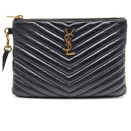 Saint Laurent Monogram Clutch Small Black