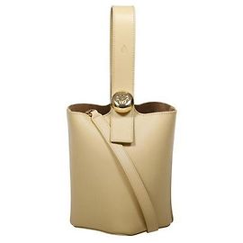 Loewe Mini balde Pebble em couro de bezerro liso Dourado