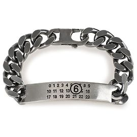Maison Martin Margiela Bracciale a Catena Classico Argento