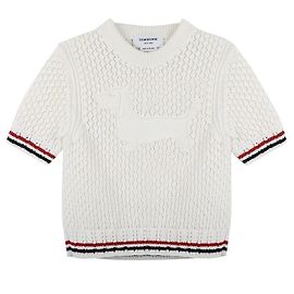 Thom Browne Tricô Hector Pointel Branco