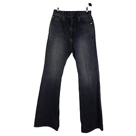 Balenciaga Flare Denim Pants Black