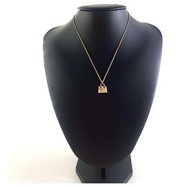Hermès Collar Péndulo Amulette Kelly con Diamantes Negro