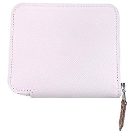 Hermès Appsong Silk-in Compact Wallet Silvery