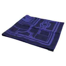 Hermès Sciarpa quadrata in seta Blu
