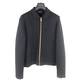 Louis Vuitton LV Embossed Technical Wool Blouson Zipper Black