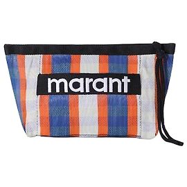 Isabel Marant Pochette à Rayures Logo Fontaine WHBO Multicolore