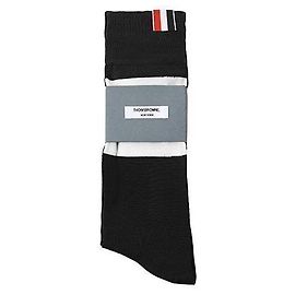 Thom Browne Socks Mid Calf Stripe Bar Men's Socks Brown