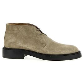 Tod's Botas de camurça de couro de canguru Dourado