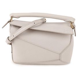 Loewe Mini bolsa Puzzle Edge Branco