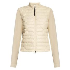 Moncler Cardigan matelassé avec patch logo Multicolore