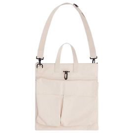 Comme Des Garcons Cotton Canvas Pocket Shoulder Bag FP White