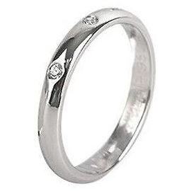 Cartier Ehering aus Platin mit Diamant Silber