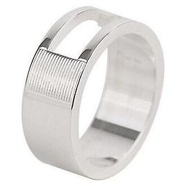 Gucci Silberring mit Logo Größe Silber