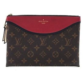 Louis Vuitton Monogramm Tuileries Clutch Schwarz