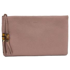 Gucci Bolsa de mão de bambu com tassel rosa Rosa