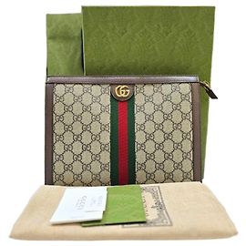 Gucci Borsa Clutch Ophidia Supreme D'oro