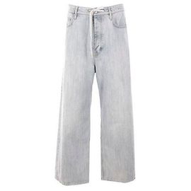 Balenciaga Oversized Baggy Denim Pants Silvery