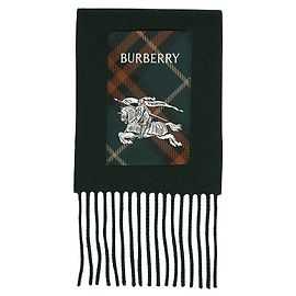 Burberry Sciarpa in cashmere a quadri Nero