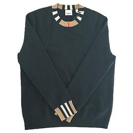Burberry Langarm-Pullover aus Kaschmirwolle in Schwarz aus hochwertigem Material Schwarz