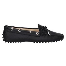Tod's Gommino Leather Moccasins Black