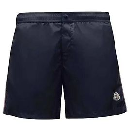 Moncler Shorts de bain avec patch logo Noir