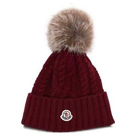 Moncler Gorro de lã e cashmere Preto