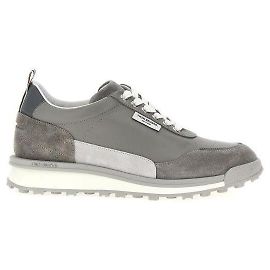 Thom Browne Tênis de couro de bezerro Marrom