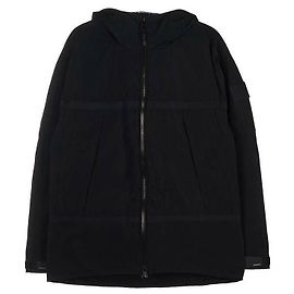 Burberry Logo Applique Light Hooded Jacket Black