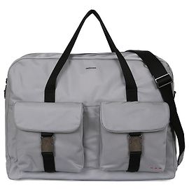 Kiton Briefcase Nylon Duffle Bag Brown