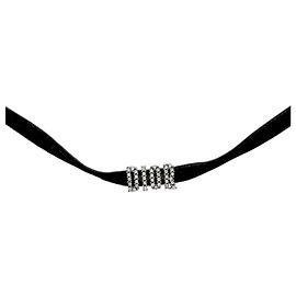Dior Collana choker nera cubica Nero