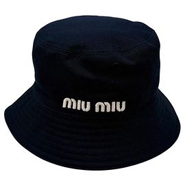 Miu Miu Chapéu bucket azul marinho Azul
