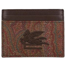 Etro Tarjetero Pegasus Jacquard Paisley Multicolor