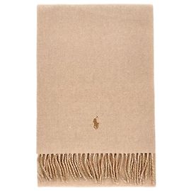 Ralph Lauren Doppelseitiger Fransen-Schal Orange