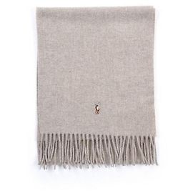 Ralph Lauren Cachecol de Lã Virgem Signature Branco