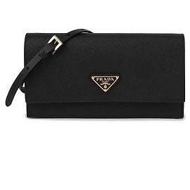 Prada Borsa a tracolla mini Saffiano Nero