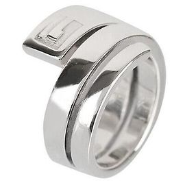 Gucci Spiral Silberring Größe Silber