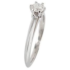 Tiffany & Co Setting Wedding Ring Platinum Diamond Size Silvery