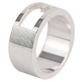 Gucci Logo Ring Silber Silber