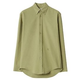 Burberry Camisa de algodón Oxford Dorado